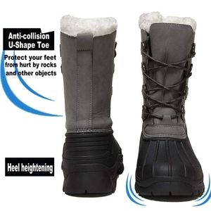 Owarrla winter water resistant snow boots
